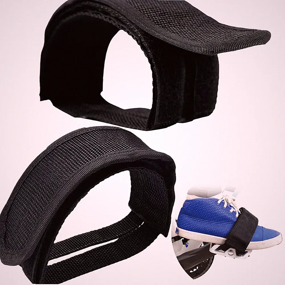 1 Pair Bike Pedal Straps - Durable Nylon Toe Clips for Fixed Gear, Mountain,...