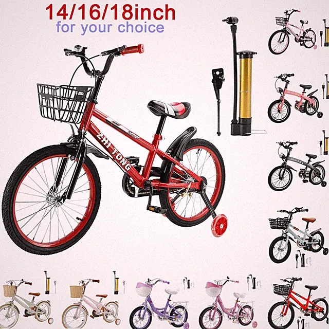 14/16/18'' Kids Bike Bicycle Boys & Girls w/ Training Wheels Stabilisers Pedal #