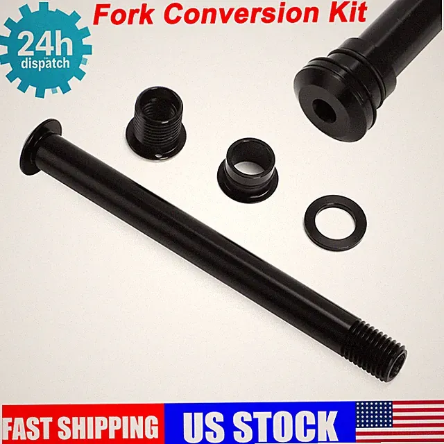 15 to 12mm Fork Thru Axle Conversion Kit For Most Road & Gravel Cyclocross Forks