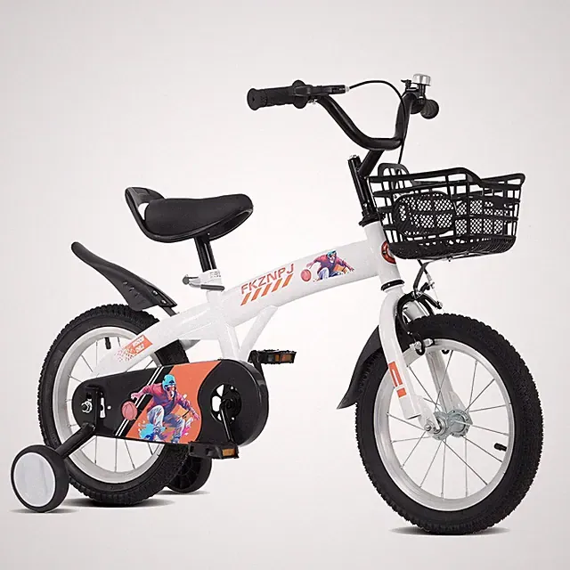 18Inch Kids Bike with Training Wheels and Stand Adjustable Saddle for 5-10 Years