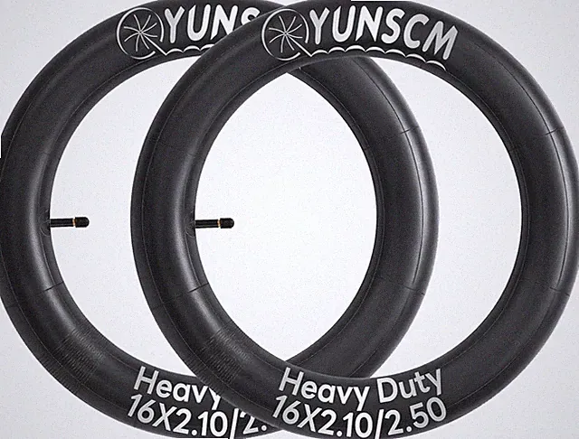 2 PCS 16" Heavy Duty Bike Tubes 16X2.10/2.50 Av32Mm Schrader Valve