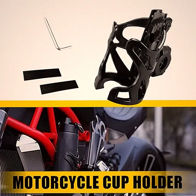 Adjustable Motorcycle Handlebar Cup Holder Mount Drink Water Bottle for Bike B