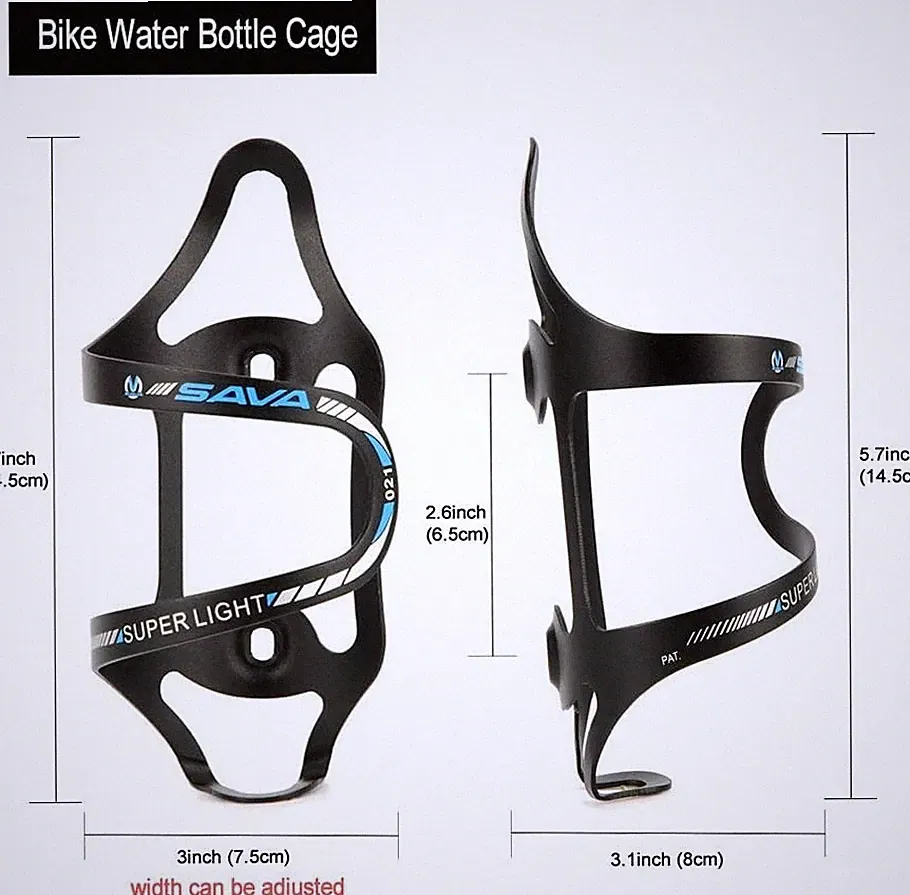 Aluminum Durable Bicycle Water bottle Cage / holder , Side open , Flexiable