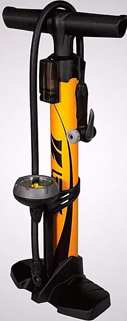 Bike Floor Pump 160 PSI Dual Valve Presta Schrader Compact Portable Pump