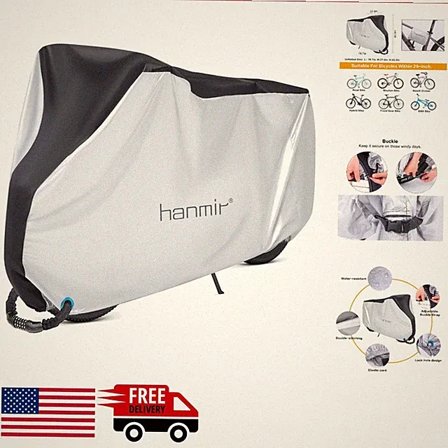 Durable Bicycle Cover for Mountain & Road Bikes Waterproof Silver X-Large