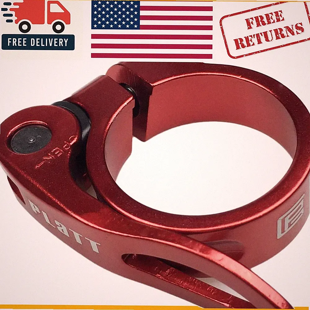Durable Quick Release Bicycle Seat Clamp, Lightweight 31.8mm Alloy Design