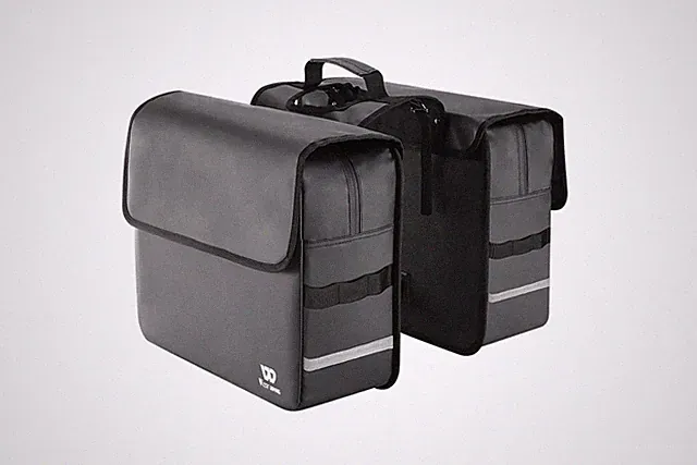 Durable Waterproof 36L Double Pannier Rear Bike Bag Pannier Bag SR200 Black