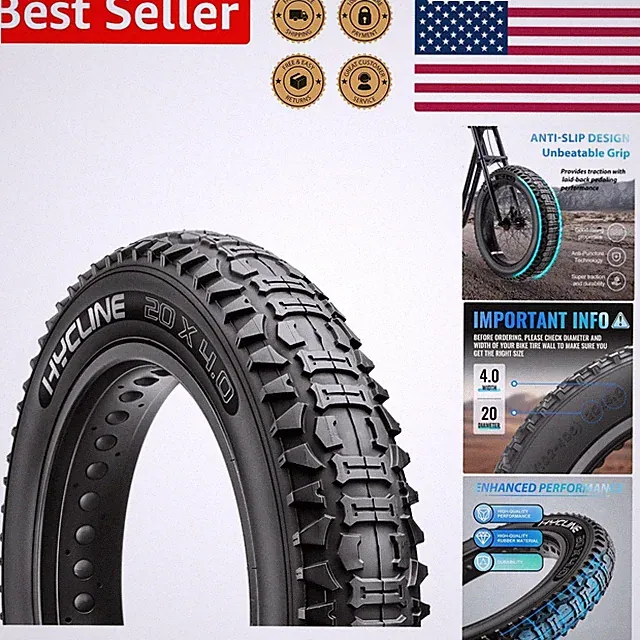 Electric Fat Tire 20x4.0 Folding Bike All-Terrain Puncture Resistant Rubber