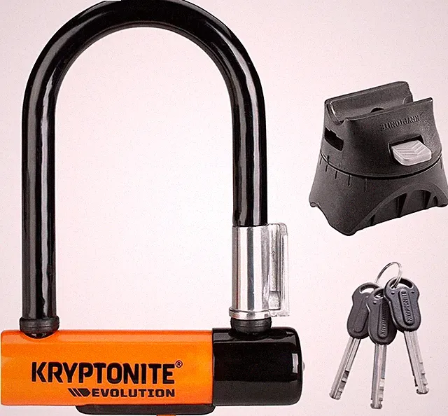 Evolution Mini-5 Bike U-Lock, Heavy Duty Anti-Theft Bicycle U Lock, 13Mm Steel S
