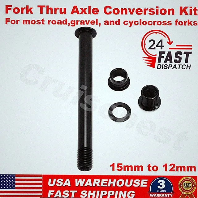 For Niner GT Whisky Kona Jamis Cyclocross 15-12mm Fork Thru Axle Conversion Kit