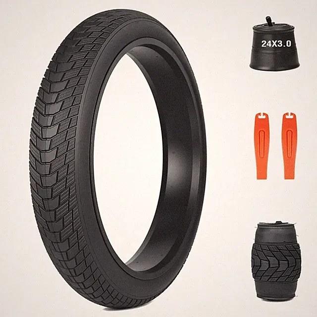 High-Performance Fat Tire 16/20/24/26" E-Bike Replacement - Durable Folding Tire