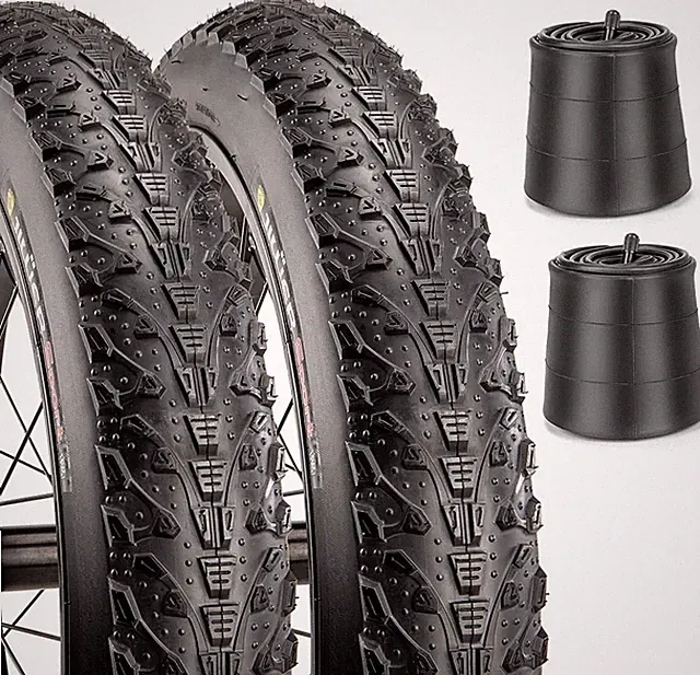 Jiluer 2 Pack 20 X 3.0 Puncture Resistant Fat Bike Durable Folding 60 TPI Tires