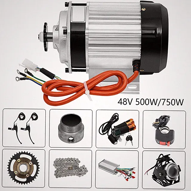 New 48V 750W Electric 3-wheel Bike Brushless Motor Kit For Adults Tricycle Trike