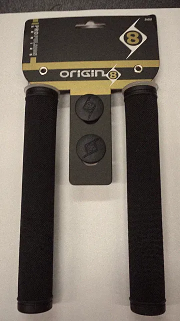 Origin8 Durable Bicycle Track Grips 175mm - Black