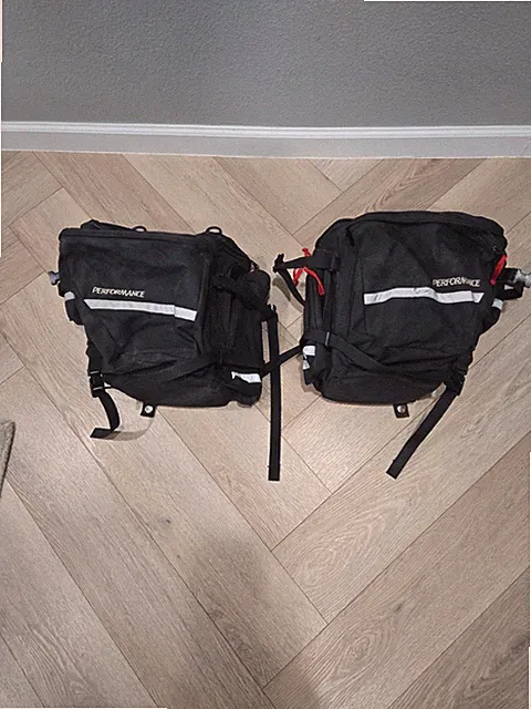 Performance Bicycle rack trunk bag saddle bags black used