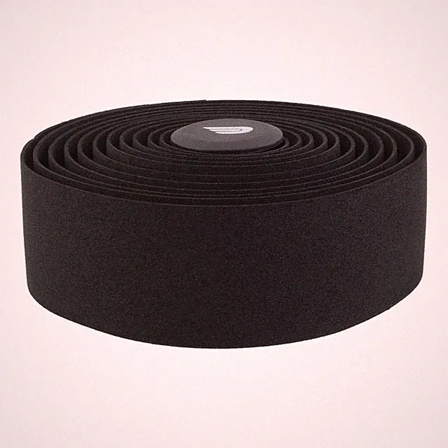 Pure Cycles Black Bike Bar Tape - Durable, Comfort-Plus Grip with End Caps