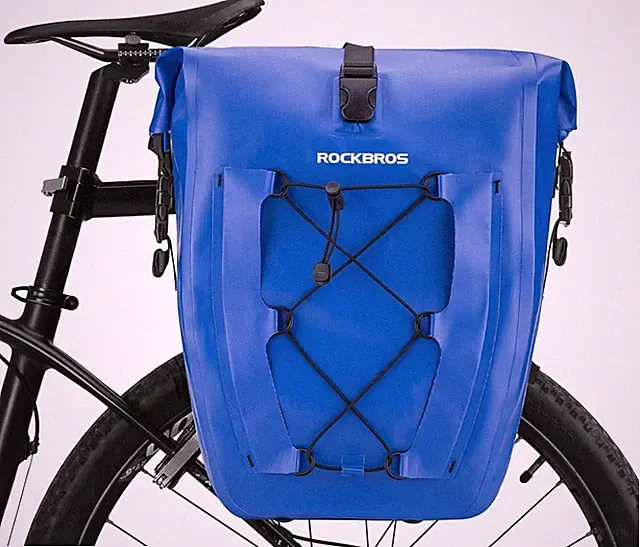 ROCKBROS 32L Bike Panniers Rear Rack Bag Waterproof & Durable Only 1 PC