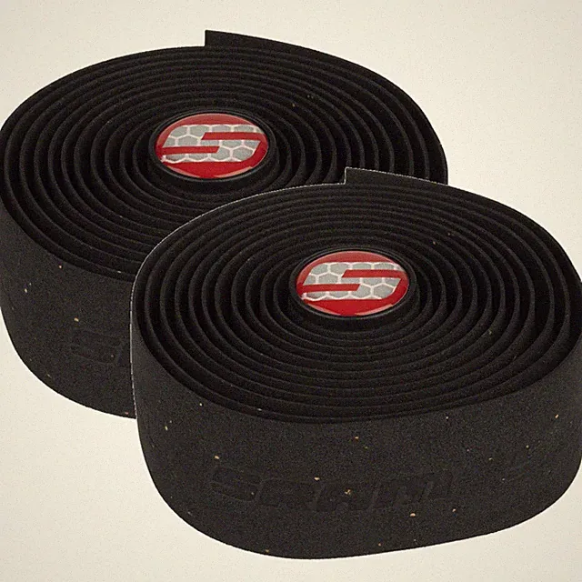 SRAM SuperCork Bar Tape Bundle Durable Synthetic Cork, Black, 2-Pack for