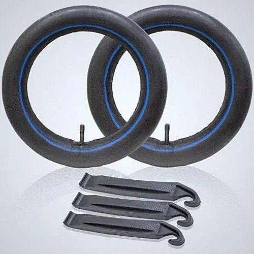 TWO INNER TUBE 16 X 1.75 - 2.125 BIKE BICYCLE RUBBER INTERIOR BMX +3 TIRE LEVERS