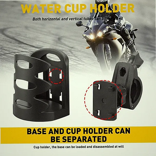 Universal Handlebar Release Quick Cup DRINK HOLDER MOUNT Bike ATV Motorcycle