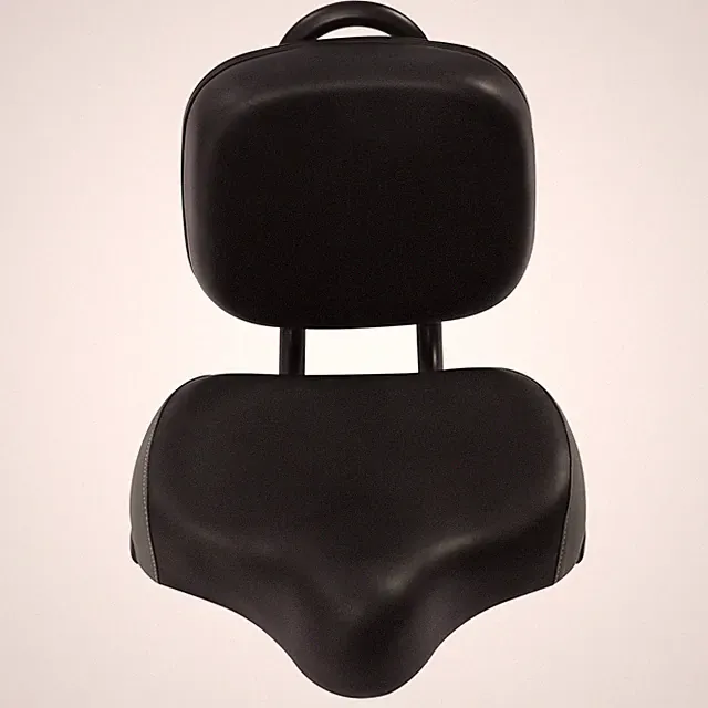 Bicycle Bike Tricycle Saddle Seat Rest Seat Cushion Pad with Backrest Black