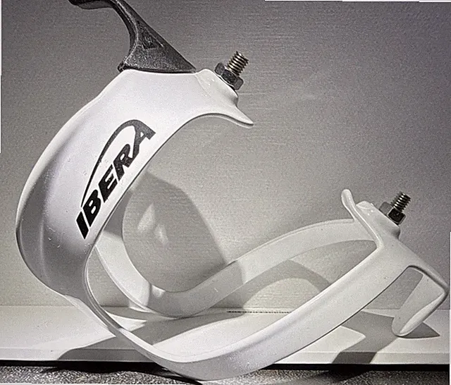 White Ibera Aluminum H20 Single Water Bottle Bicycle Cage 51g Mounting Hardware